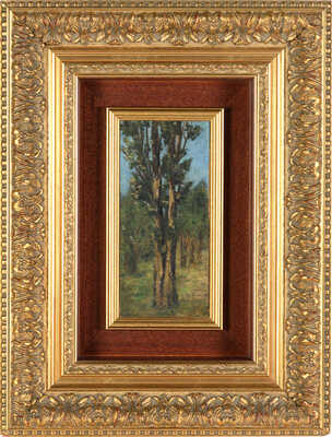 Поленов Василий Дмитриевич. Этюд с тополями 